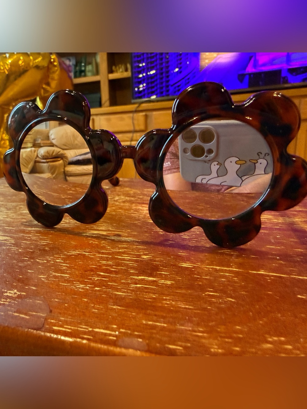 Floral Frame Sunglasses in Tortoiseshell